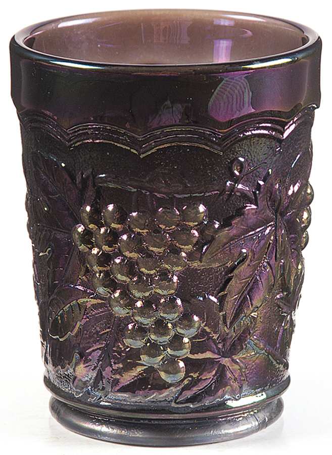 Vintage Carnival (Blue) 10 Oz Flat Tumbler by Imperial Glass-Ohio-1