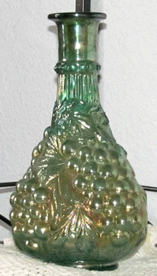 Vintage Carnival (Green) Decanter No Stopper by Imperial Glass-Ohio-1