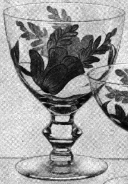 Yellow Poppy Water Goblet by Imperial Glass-Ohio-1