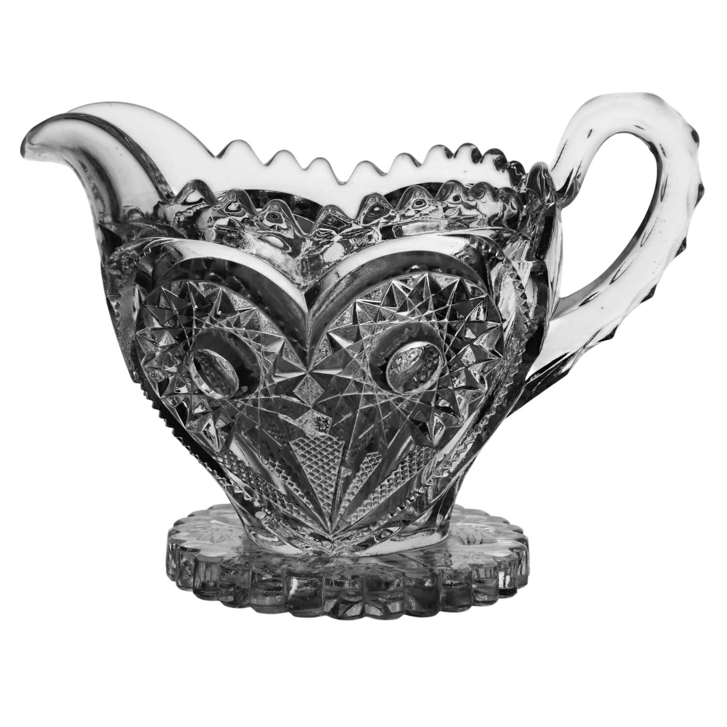 Zipper Heart 8" Flower Vase by Imperial Glass-Ohio-1
