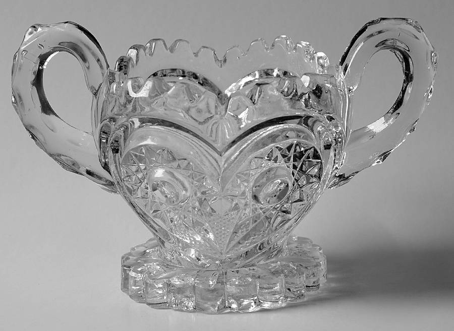 Zipper Heart Sugar-Open by Imperial Glass-Ohio-1