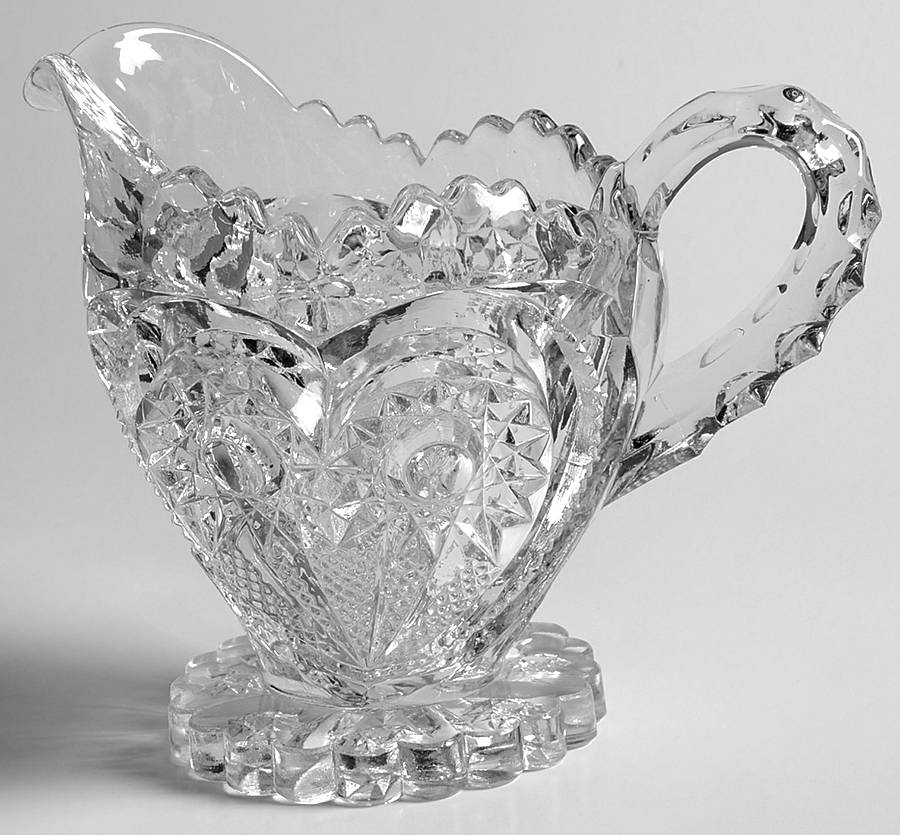 Zipper Heart Creamer by Imperial Glass-Ohio-1