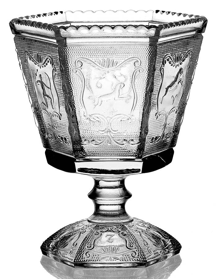 Zodiac Clear Candy Dish No Lid by Imperial Glass-Ohio-1