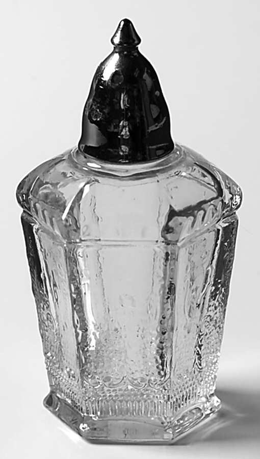 Zodiac Clear Shaker with Metal Lid by Imperial Glass-Ohio-1