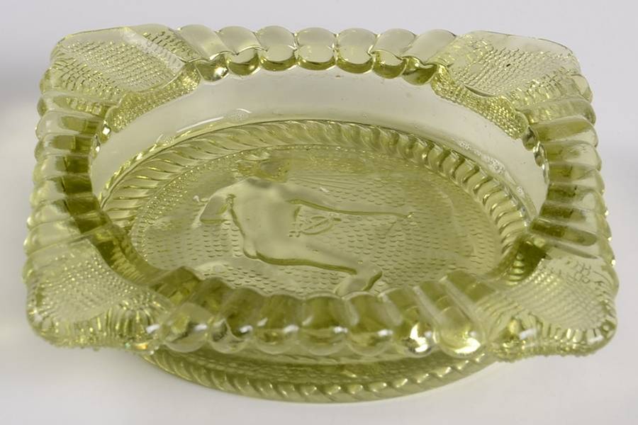 Zodiac Green (Verde) Ashtray by Imperial Glass-Ohio-1