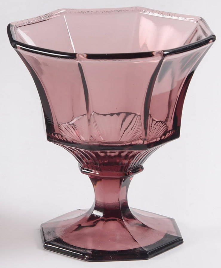 Octagonal Amethyst Champagne/Tall Sherbet by Independence-1