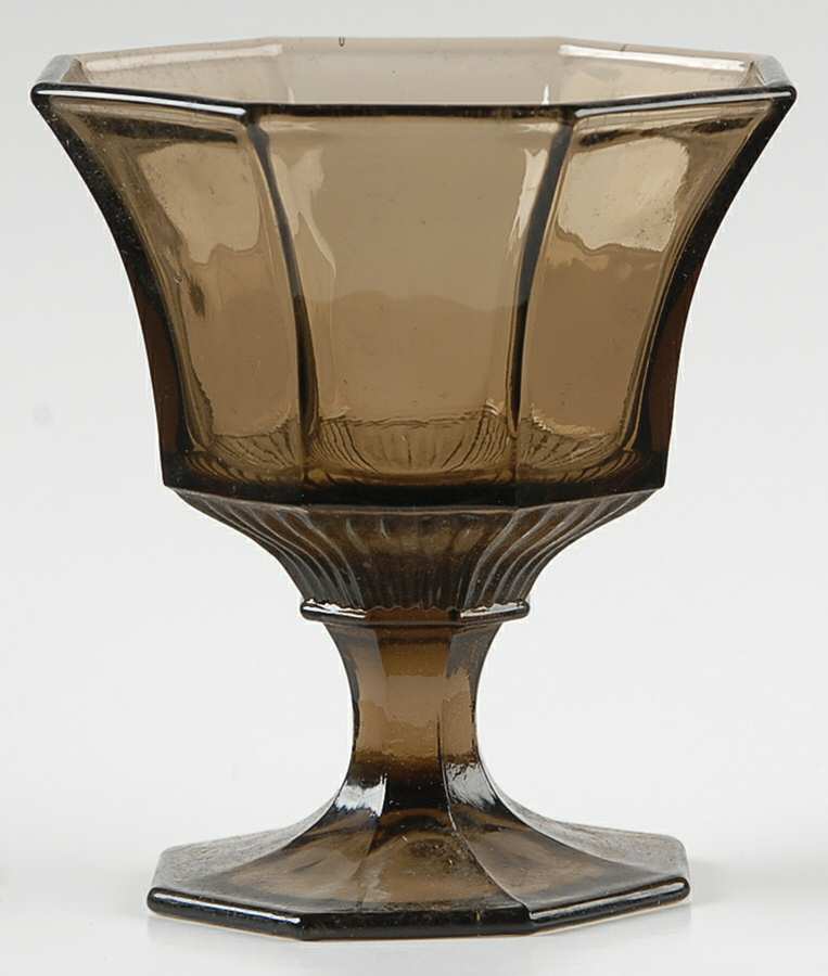 Octagonal Brown Champagne/Tall Sherbet by Independence-1