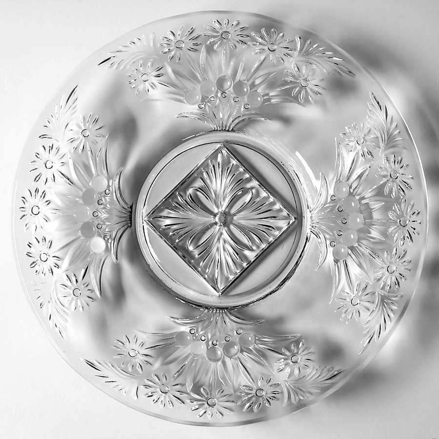 371 Clear Luncheon Plate by Indiana Glass-1