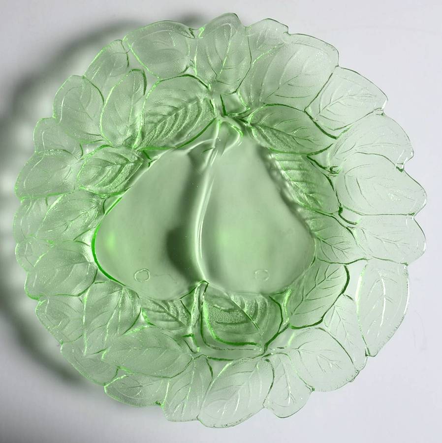 Avocado Green 8" Salad Plate by Indiana Glass-1