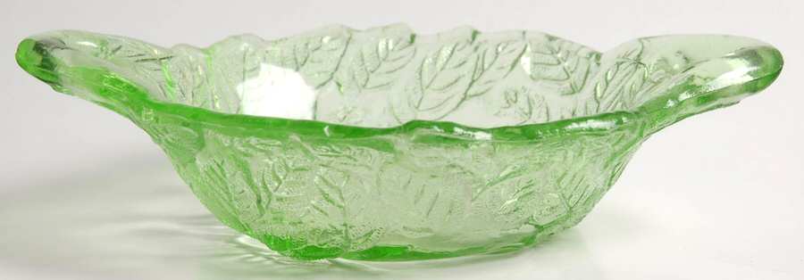 Avocado Green Olive Dish by Indiana Glass-1
