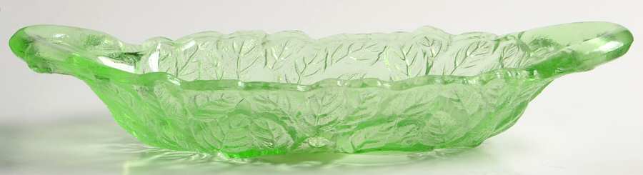 Avocado Green Pickle Dish by Indiana Glass-1