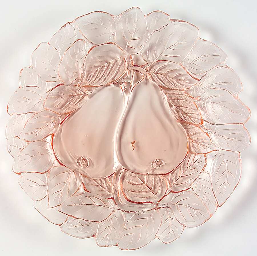 Avocado Pink 8" Salad Plate by Indiana Glass-1