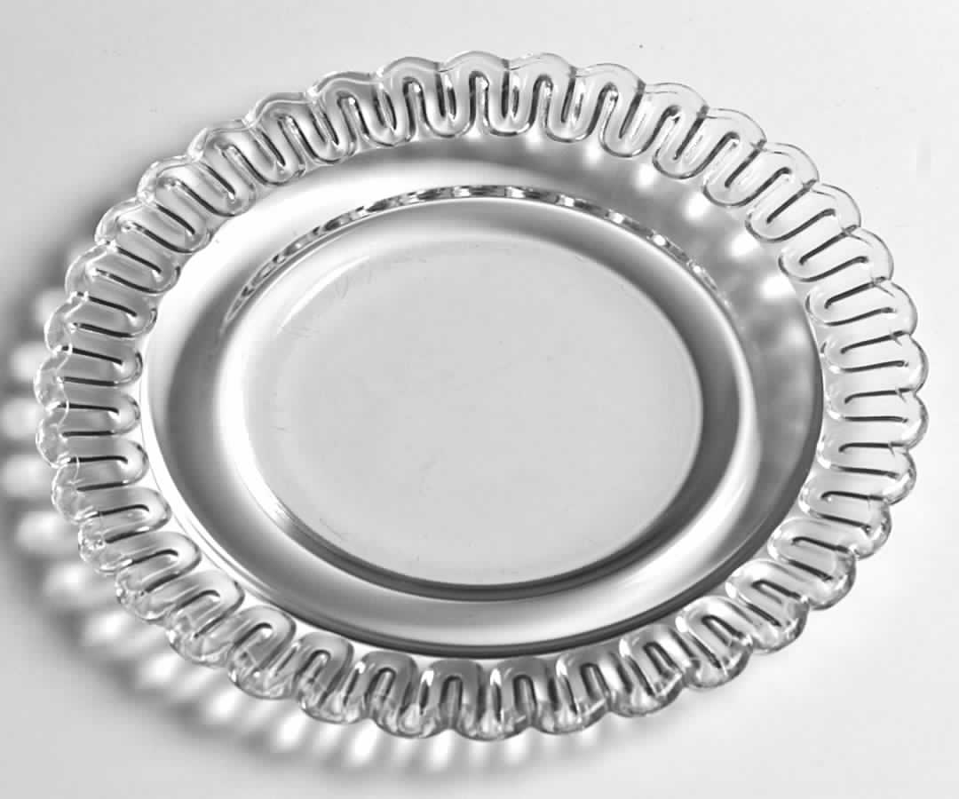 Christmas Candy Clear Bread & Butter Plate by Indiana Glass-1