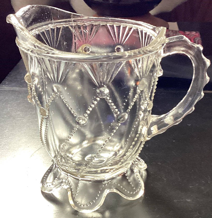 Cord Drapery Creamer by Indiana Glass-1