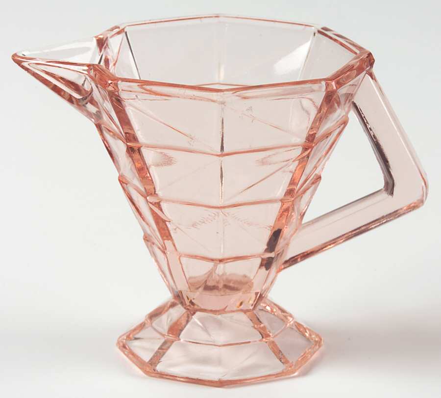 Cracked Ice Pink Creamer by Unknown Manufacturer-1