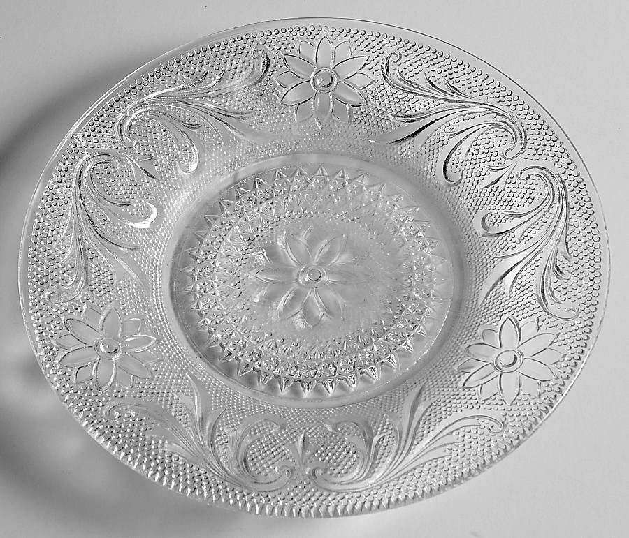 Daisy Clear 7" Salad Plate by Indiana Glass-1