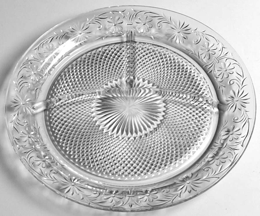 Daisy Clear Grill Plate by Indiana Glass-1