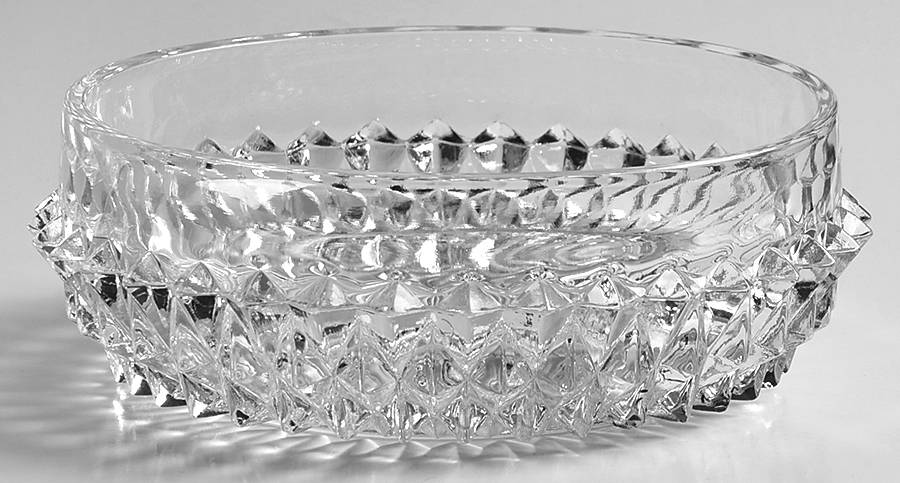 Diamond Point Clear Individual Salad Bowl by Indiana Glass-1