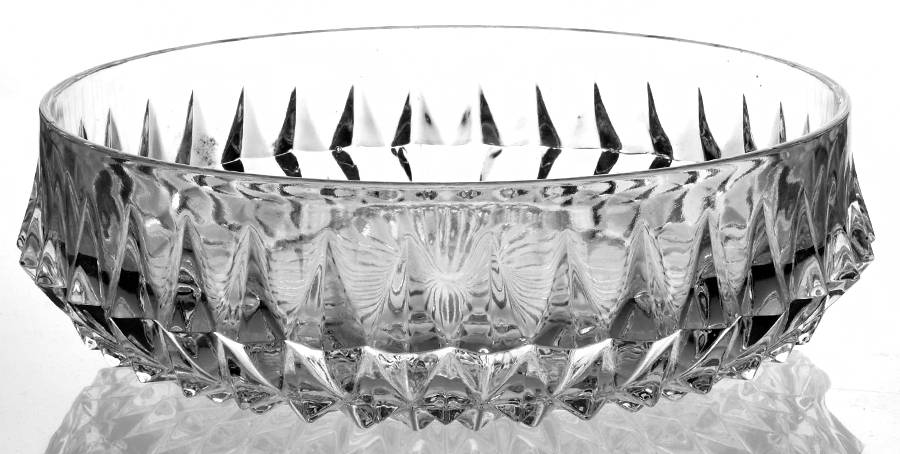 Diamond Point Clear 8" Round Bowl by Indiana Glass-1