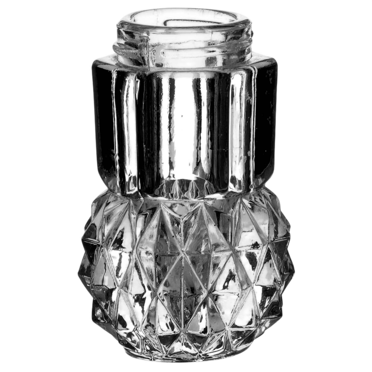 Diamond Point Clear Shaker No Plastic Lid by Indiana Glass-1
