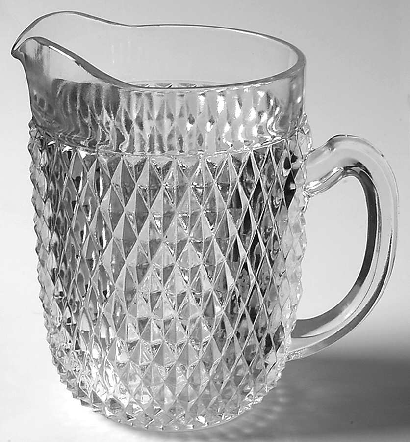 Diamond Point Clear 52 Oz Pitcher by Indiana Glass-1