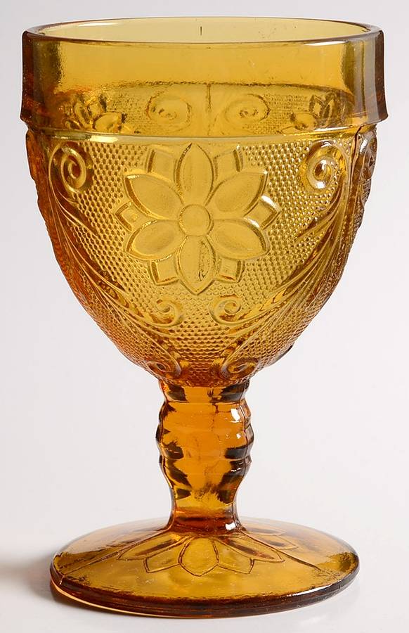Early American Water Goblet by Indiana Glass-1