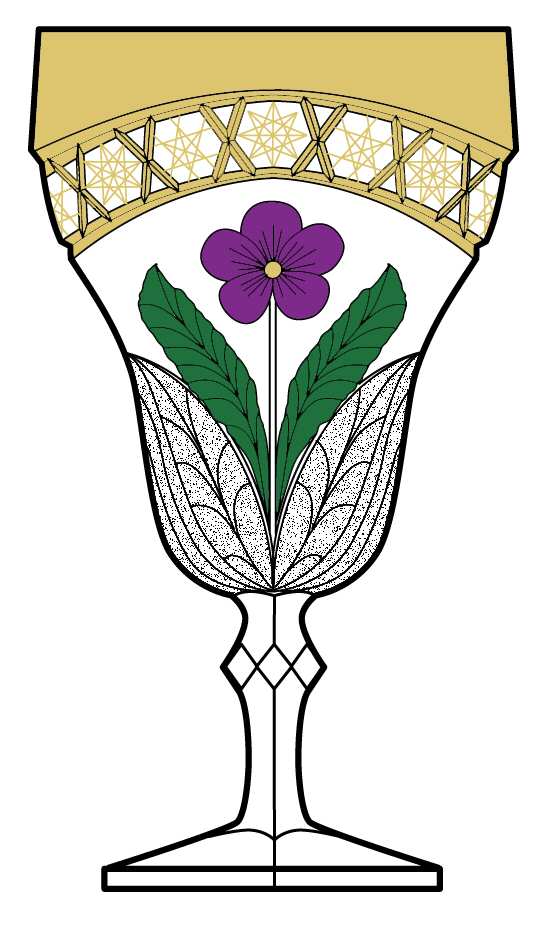 Gaelic Water Goblet by Indiana Glass-1
