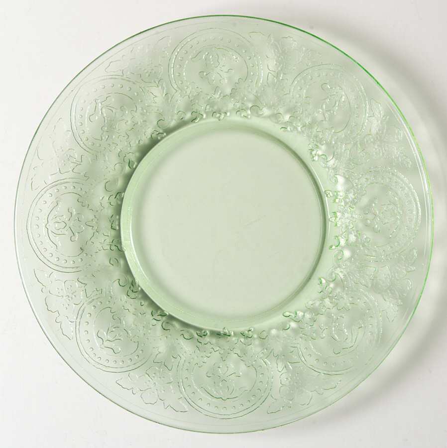 Horseshoe Green Bread & Butter Plate by Indiana Glass-1