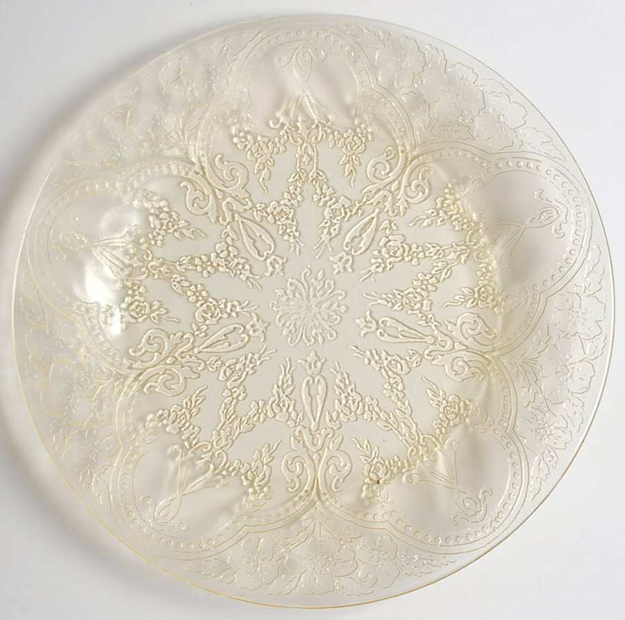 Horseshoe Yellow 8" Salad Plate by Indiana Glass-1