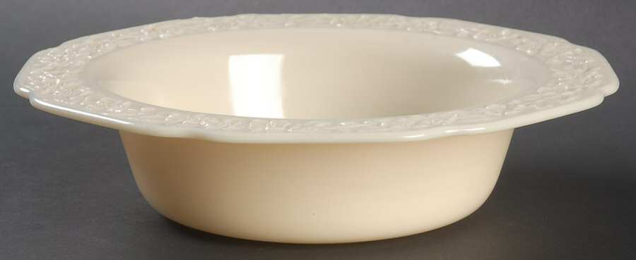 Indiana Custard Ivory 8" Large Fruit Bowl by Indiana Glass-1