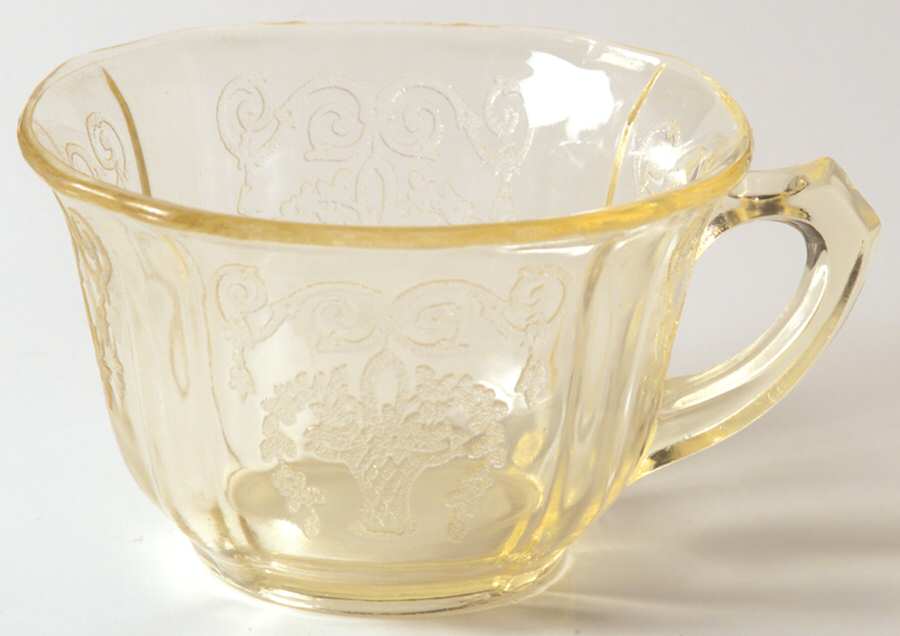 Lorain Yellow Cup Only by Indiana Glass-1