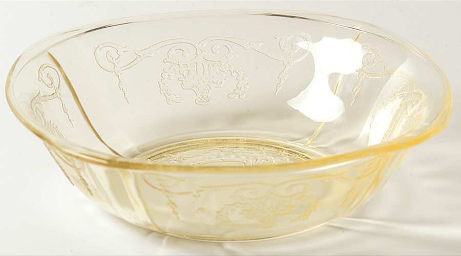 Lorain Yellow Cereal Bowl by Indiana Glass-1