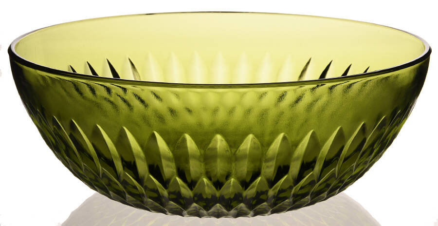 Mt. Vernon Green 10" Salad Bowl by Indiana Glass-1