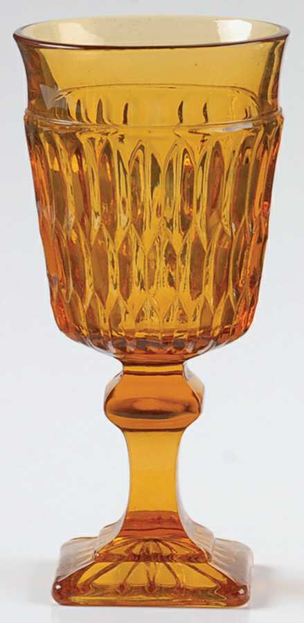 Mt. Vernon Amber Wine Glass by Indiana Glass-1