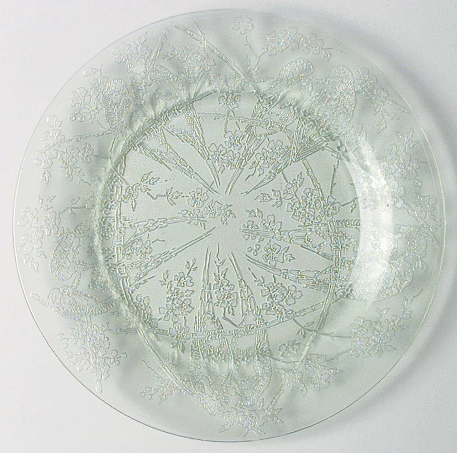 Parrot Green Luncheon Plate by Indiana Glass-1