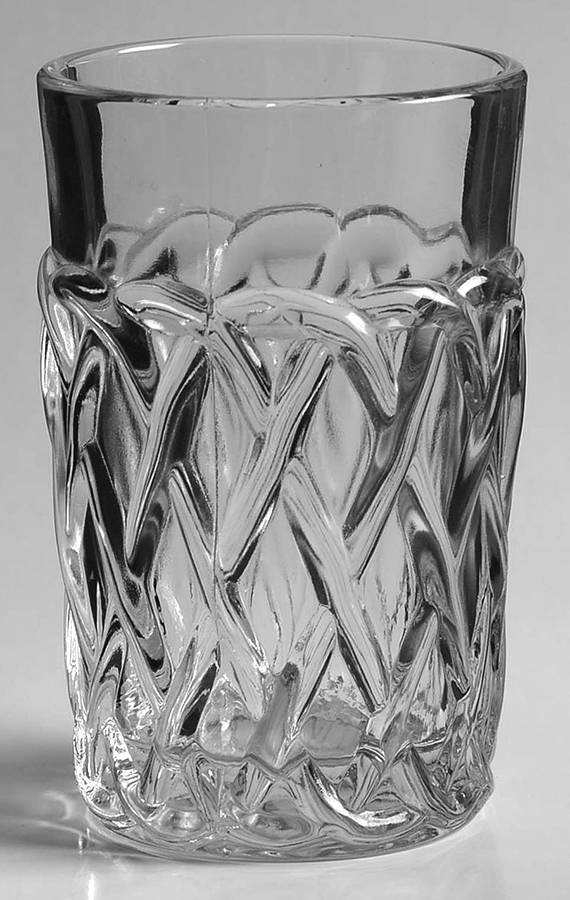 Pretzel Clear 5 Oz Flat Tumbler by Indiana Glass-1