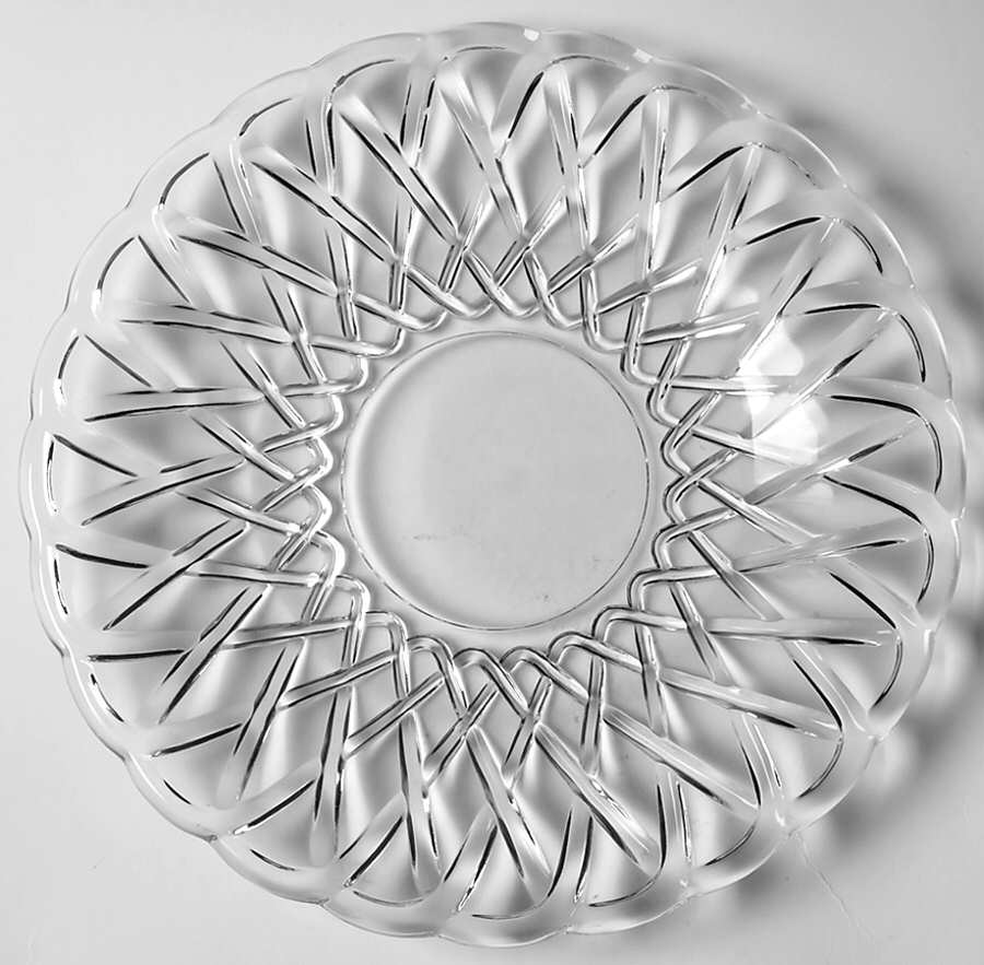 Pretzel Clear 8" Salad Plate by Indiana Glass-1