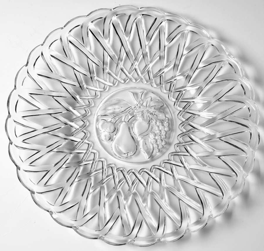 Pretzel Clear Dinner Plate by Indiana Glass-1