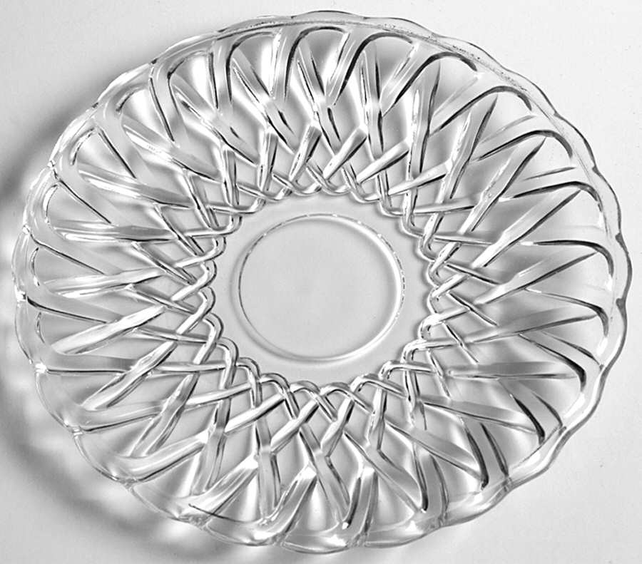 Pretzel Clear Bread & Butter Plate by Indiana Glass-1
