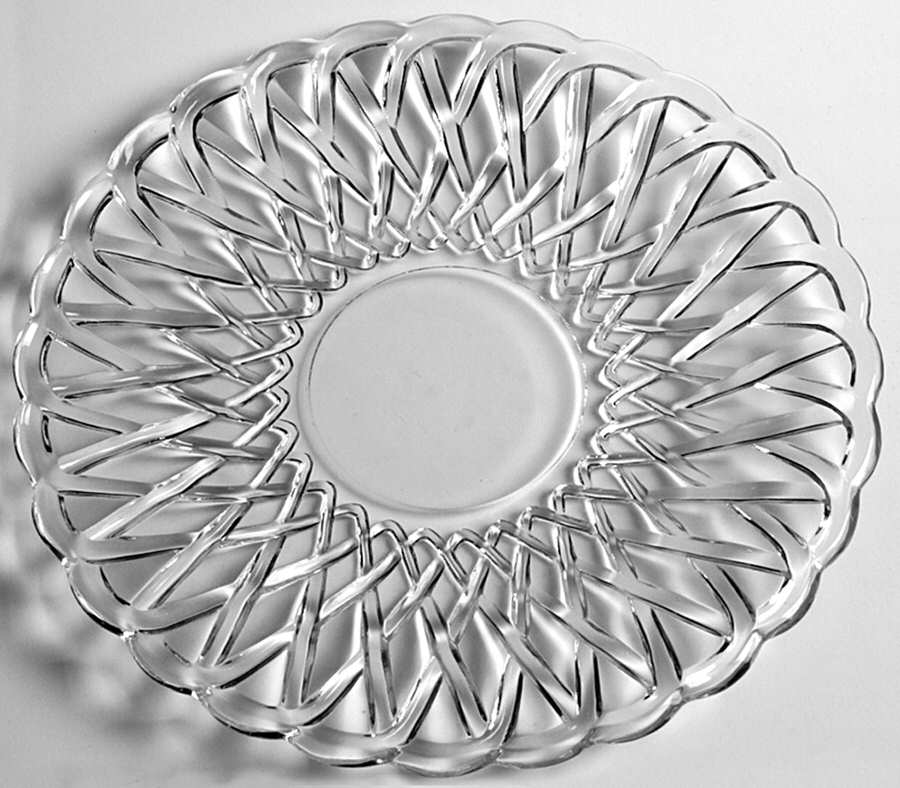 Pretzel Clear Dinner Plate by Indiana Glass-1