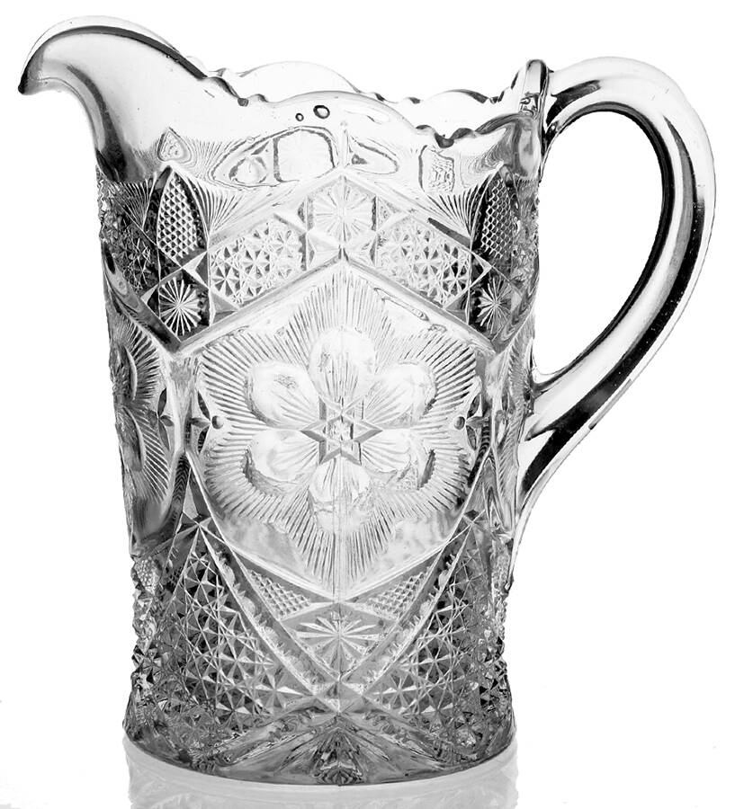 Rayed Flower 64 Oz Pitcher by Indiana Glass-1