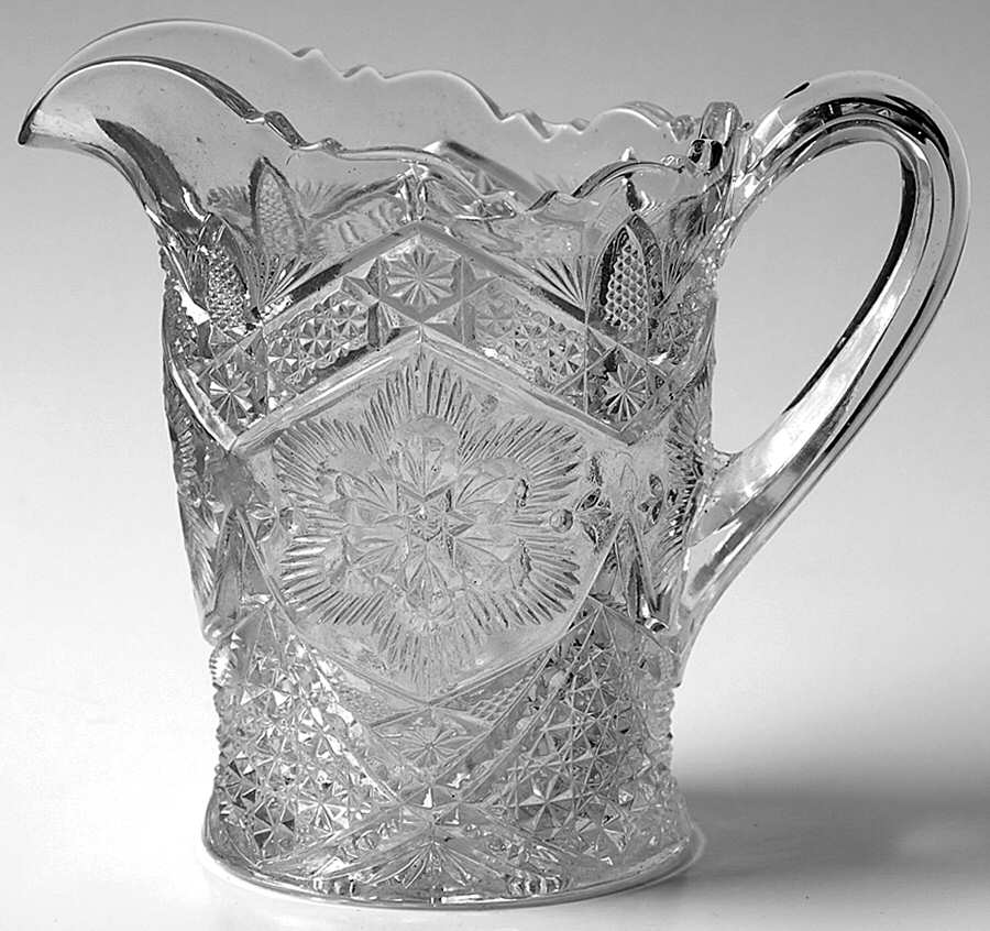 Rayed Flower Creamer by Indiana Glass-1