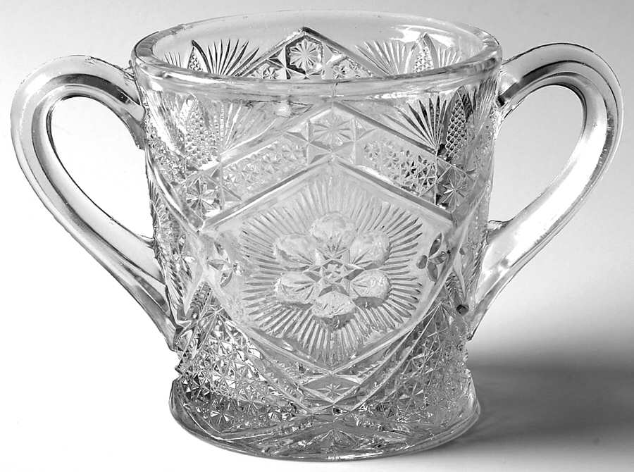 Rayed Flower Sugar-Open by Indiana Glass-1
