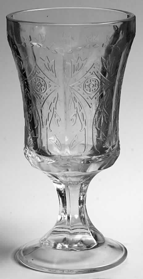 Recollection Clear Water Goblet by Indiana Glass-1