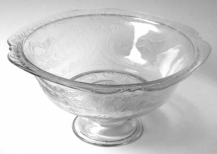 Recollection Clear Footed Bowl by Indiana Glass-1