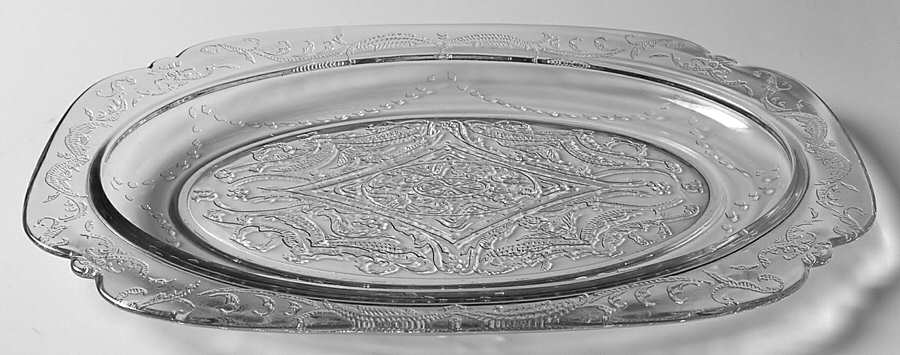 Madrid Clear 11" Oval Platter by Federal Glass -1
