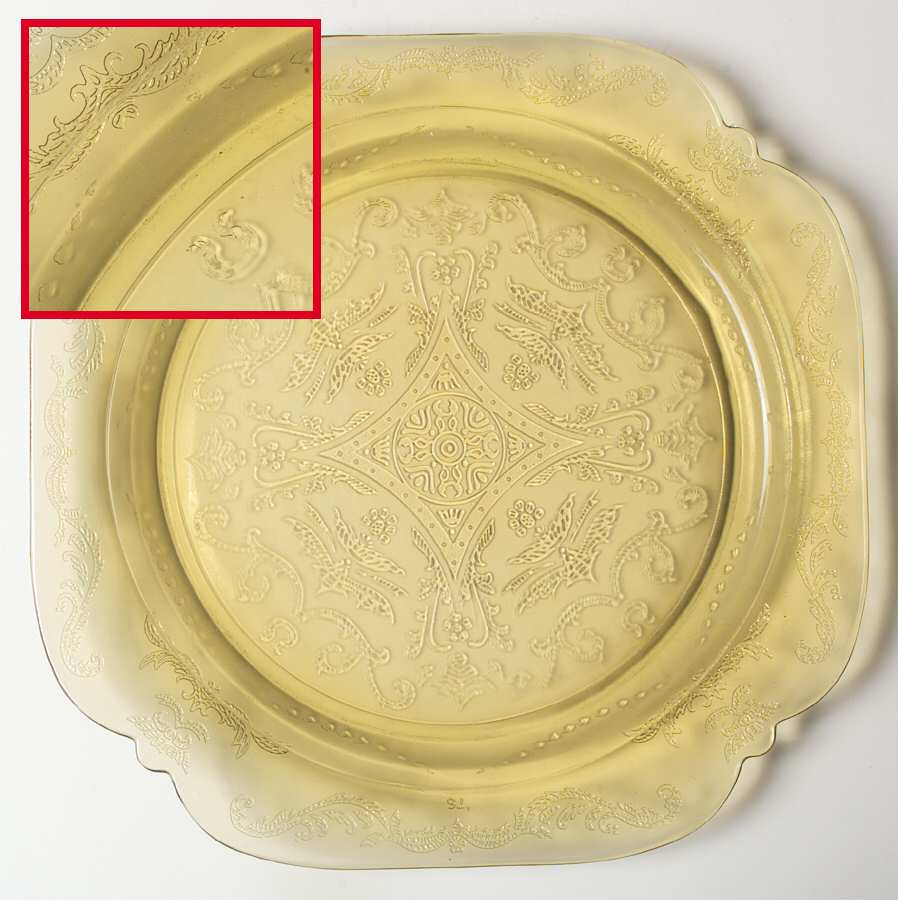 Recollection Amber Dinner Plate by Indiana Glass-1