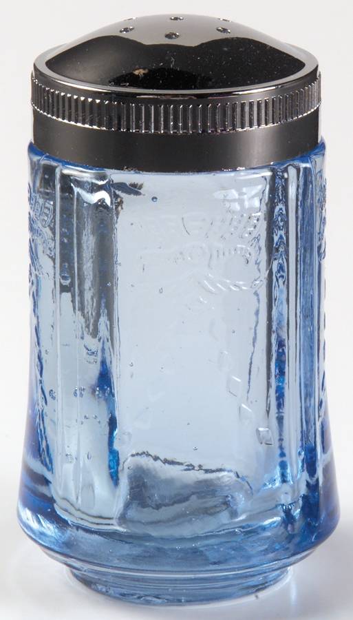 Recollection Blue Shaker & Plastic Lid by Indiana Glass-1