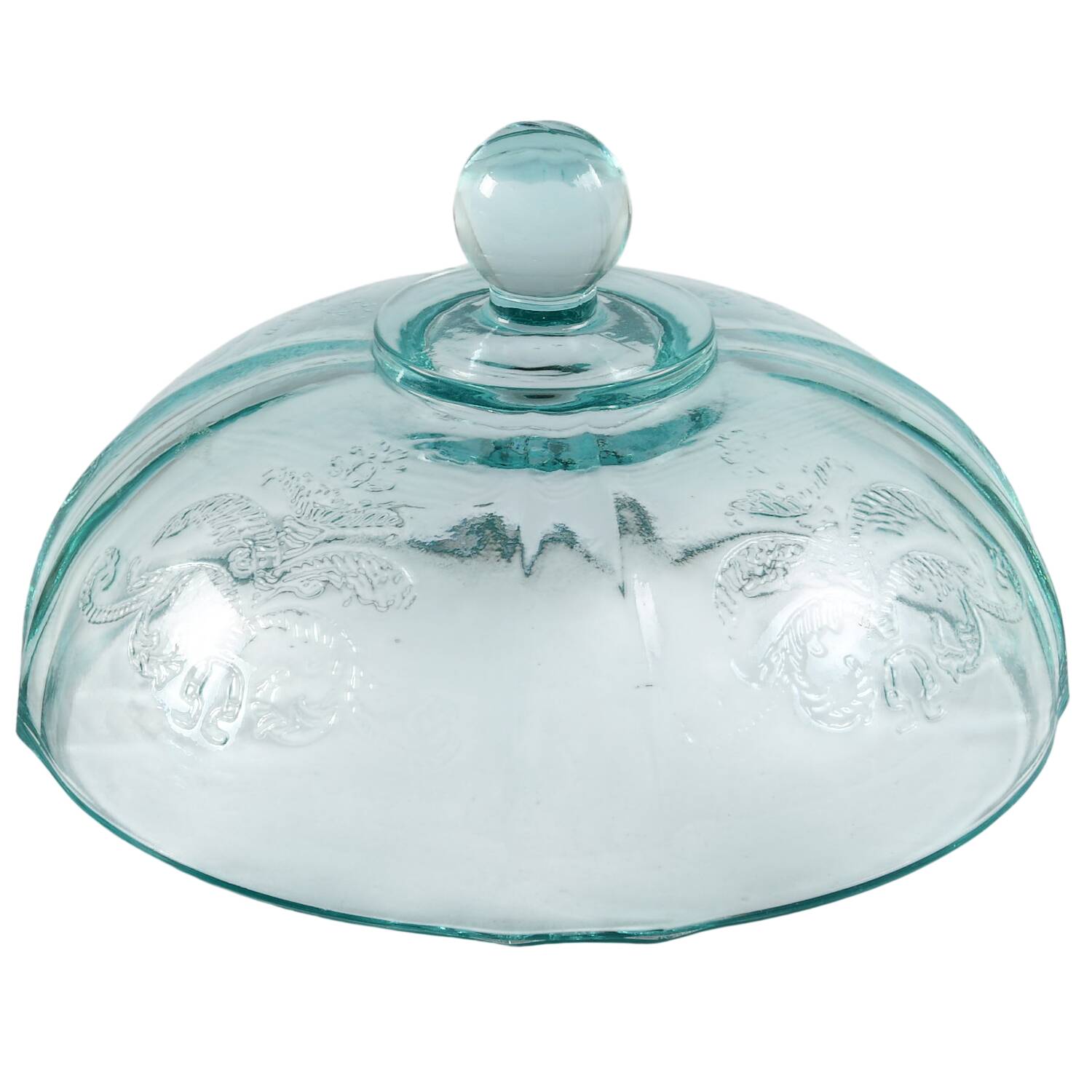 Recollection Green (Teal) Lid for Footed Candy Dish by Indiana Glass-1