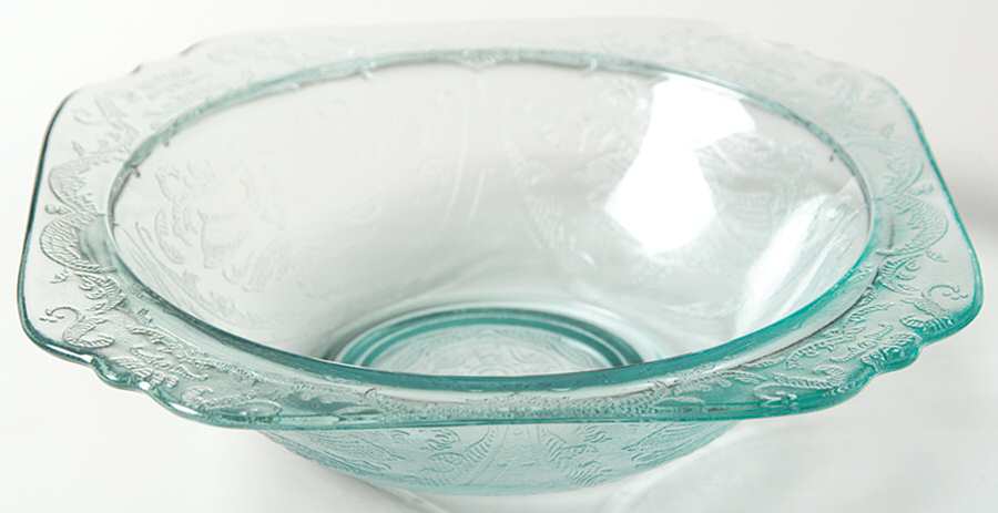 Recollection Green (Teal) Soup Cereal Bowl by Indiana Glass-1